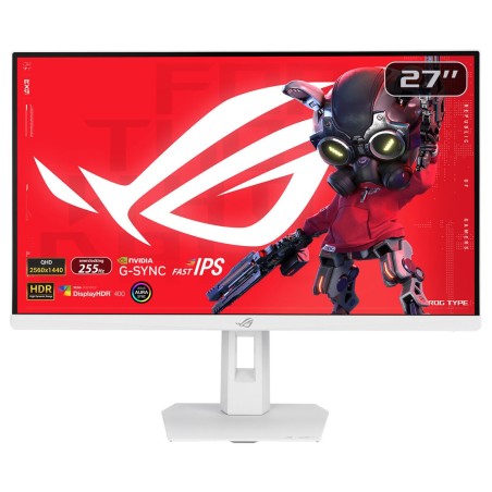 ASUS ROG Strix XG27ACMES-W 27" Fast IPS 2560 x 1440 2K 255Hz Monitor - Ultimate Gaming Experience with HDMI, DisplayPort & USB-C